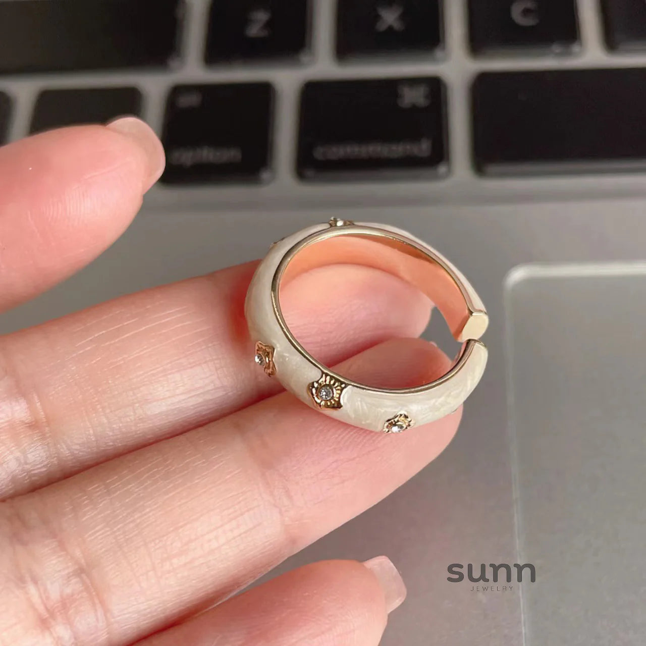 Tanisha Gilded Blossom Ring