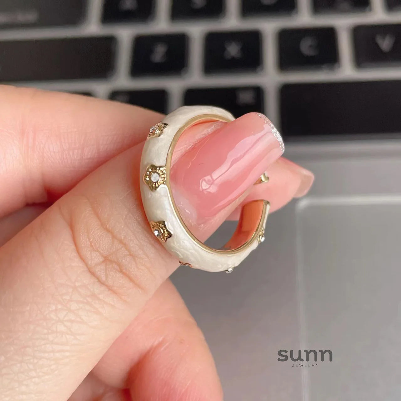 Tanisha Gilded Blossom Ring