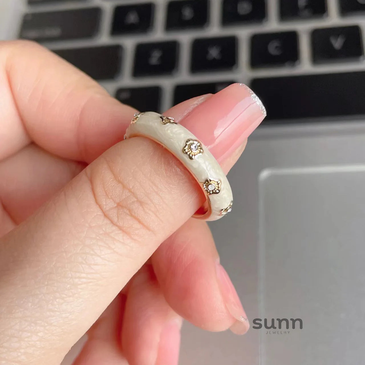 Tanisha Gilded Blossom Ring