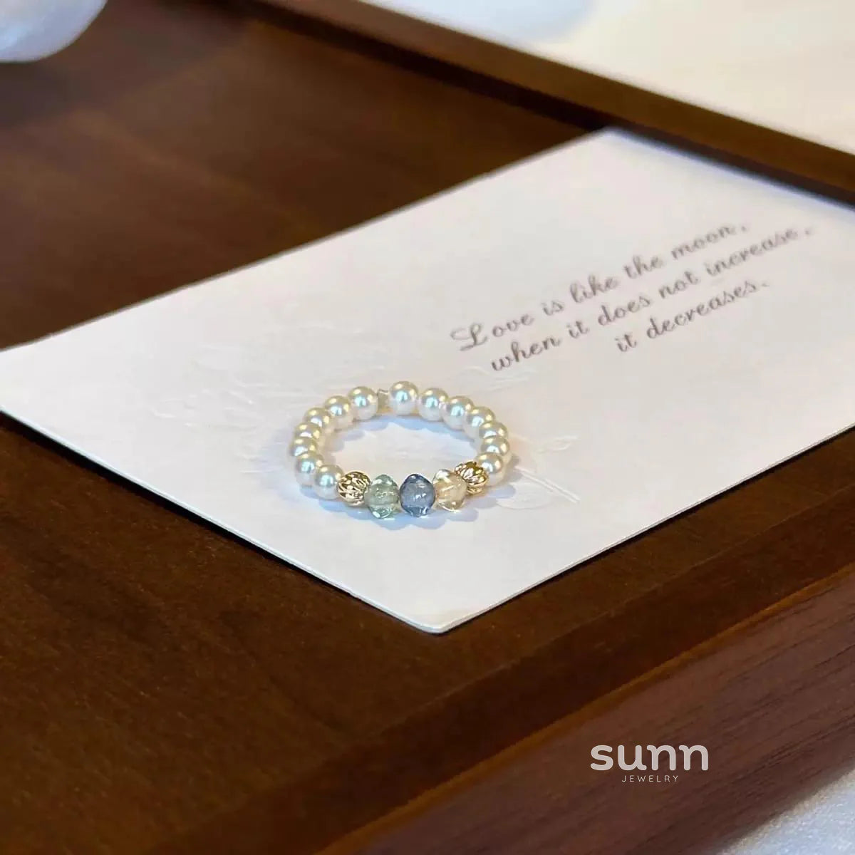 Tanisha Sparkling Pearl Ring