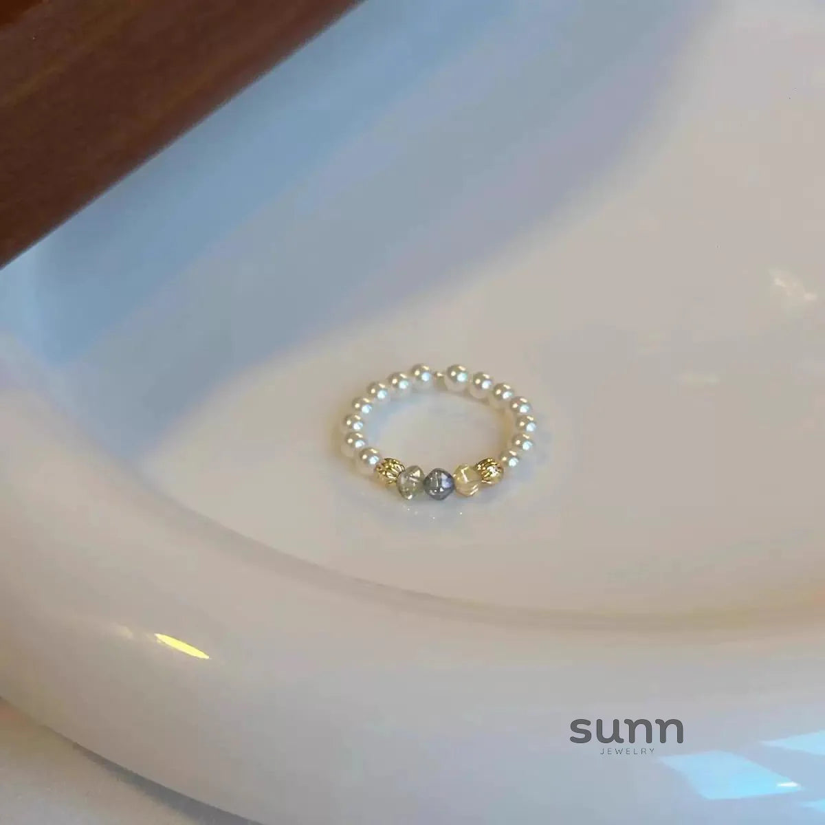 Tanisha Sparkling Pearl Ring