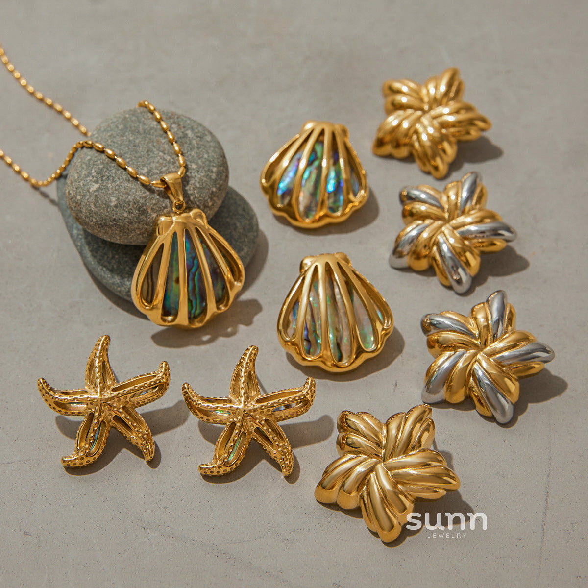 Tanishka Abalone Shell Jewelry Set [7SIT4C94]
