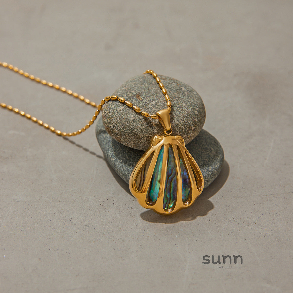 Tanishka Abalone Shell Jewelry Set [CGC9CMMN]