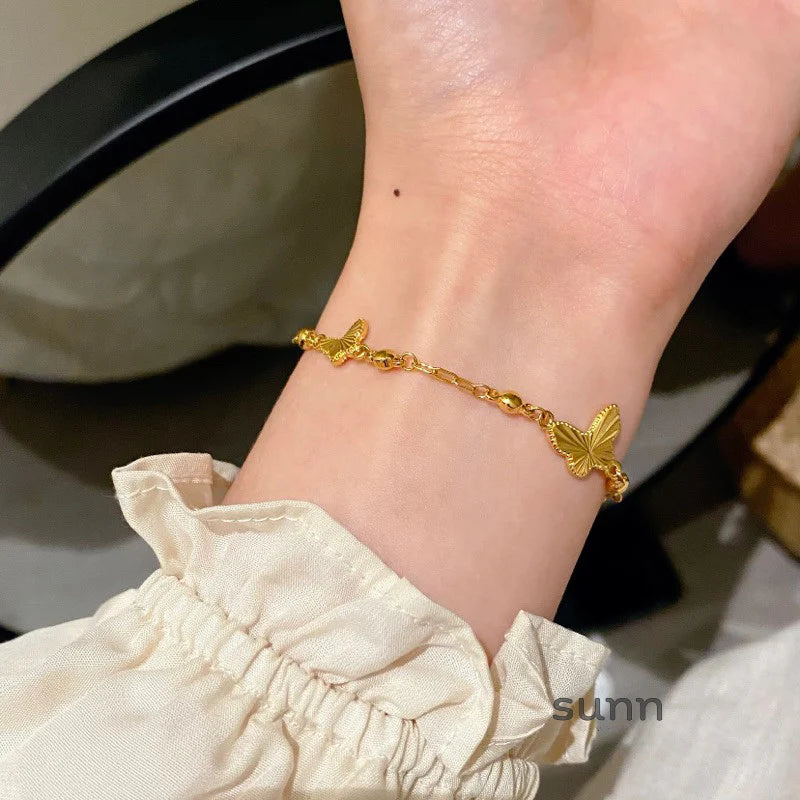 Taniyah Delicate Butterfly Charm Bracelet
