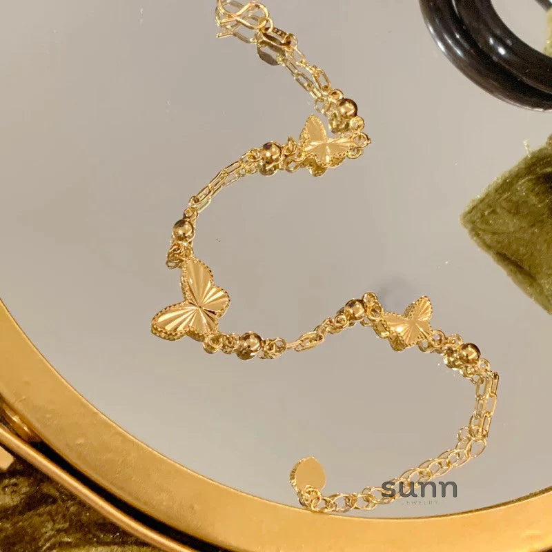 Taniyah Delicate Butterfly Charm Bracelet