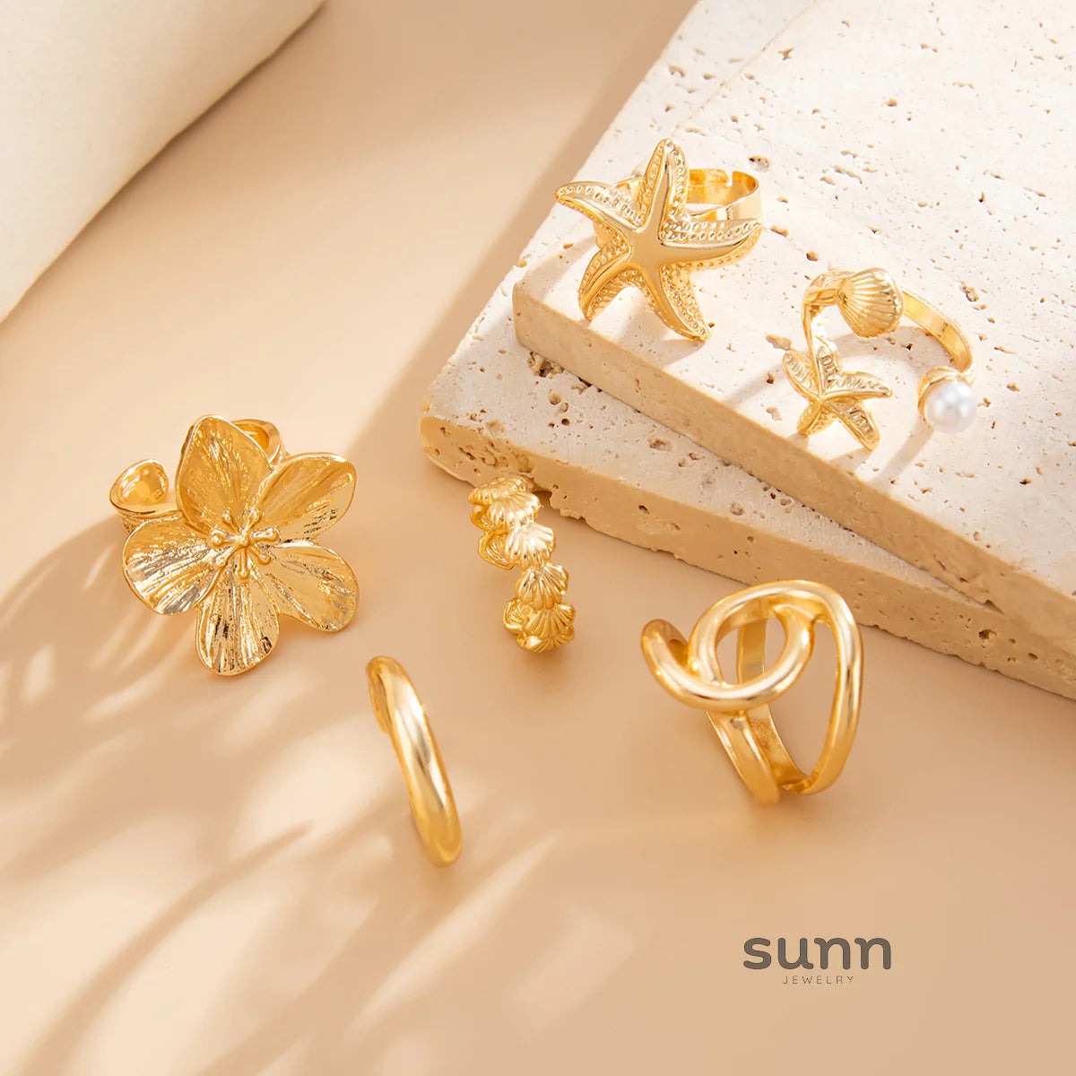 Taniyah Delicate Stackable Ring Set