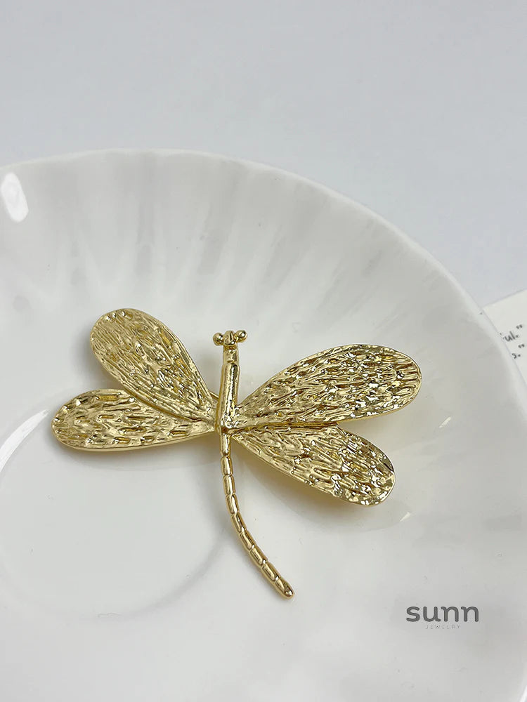 Taniyah Vintage Dragonfly Brooch Ring