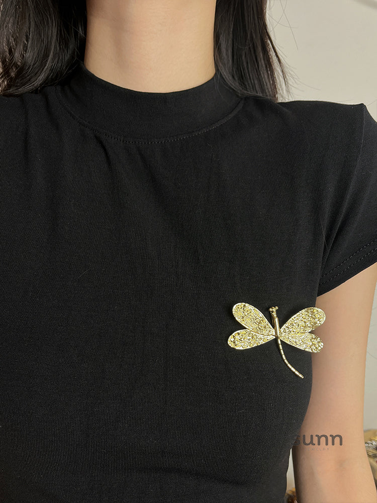 Taniyah Vintage Dragonfly Brooch Ring