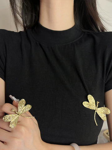 Taniyah Vintage Dragonfly Brooch Ring