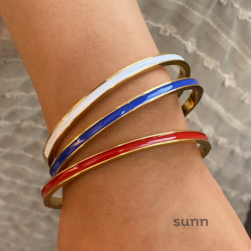 Tariyah Sleek Enamel Bracelet [TMJZYQ4A]
