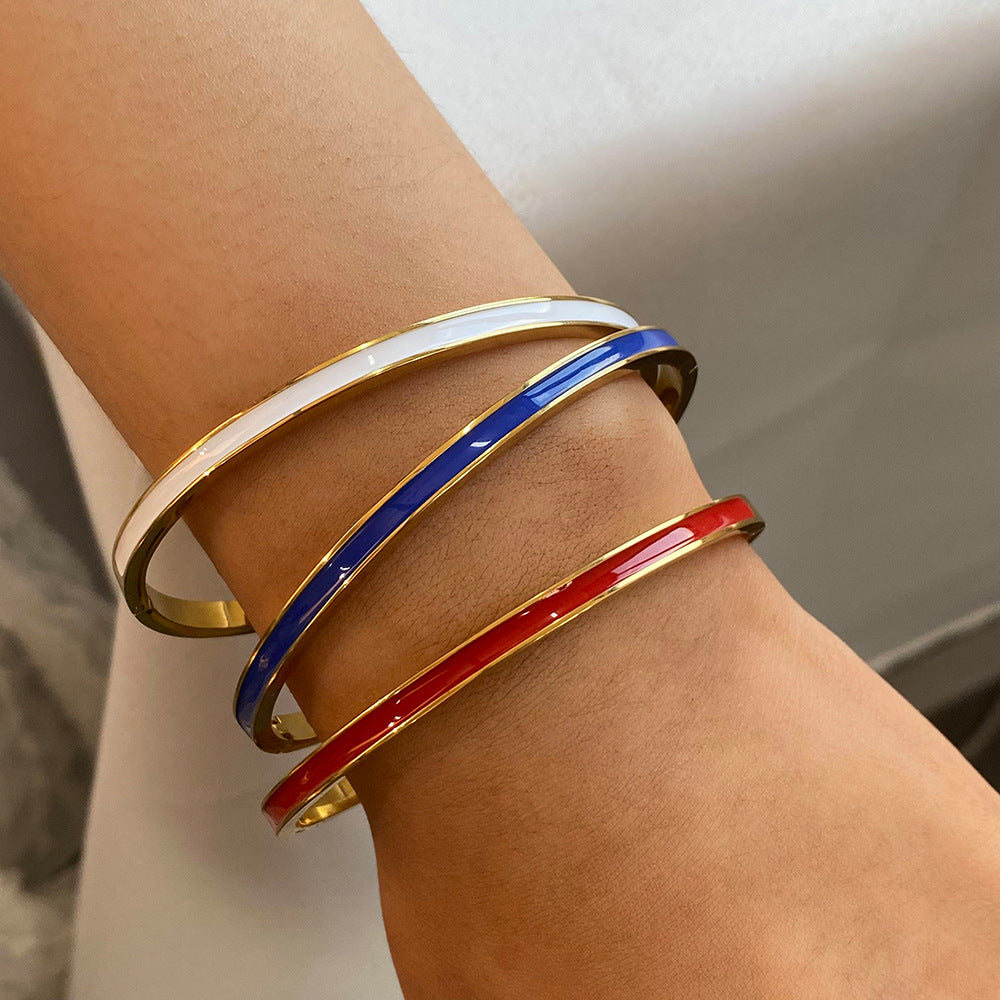 Tariyah Sleek Enamel Bracelet [TMJZYQ4A]