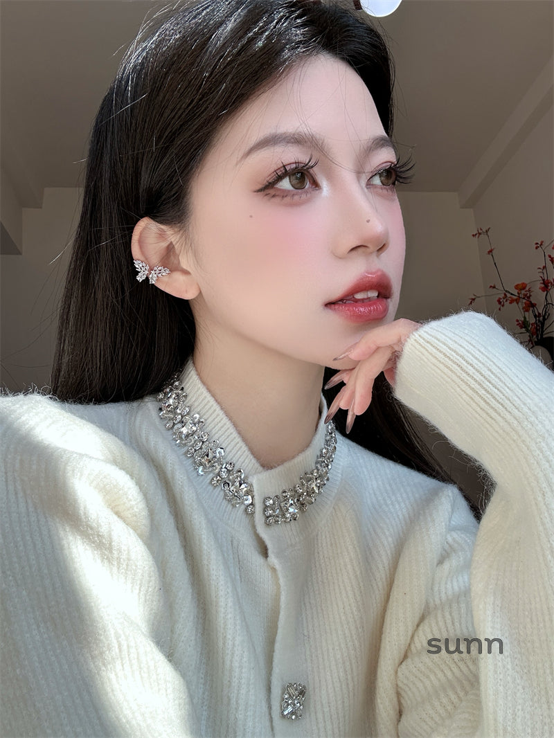 Tasnim Zircon Butterfly Earrings [7BAFXXHU]