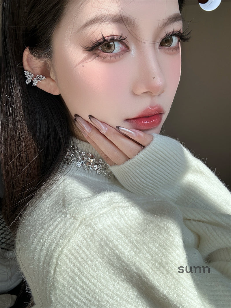 Tasnim Zircon Butterfly Earrings [ZSBTYYCL]