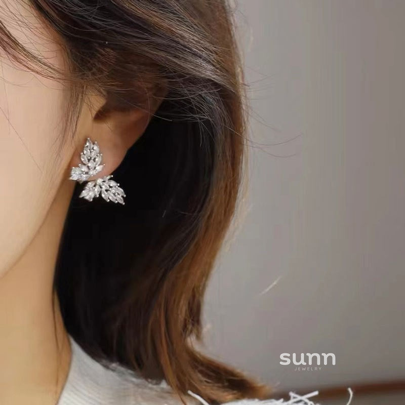 Tasnim Zircon Butterfly Earrings [R5DCGDAD]
