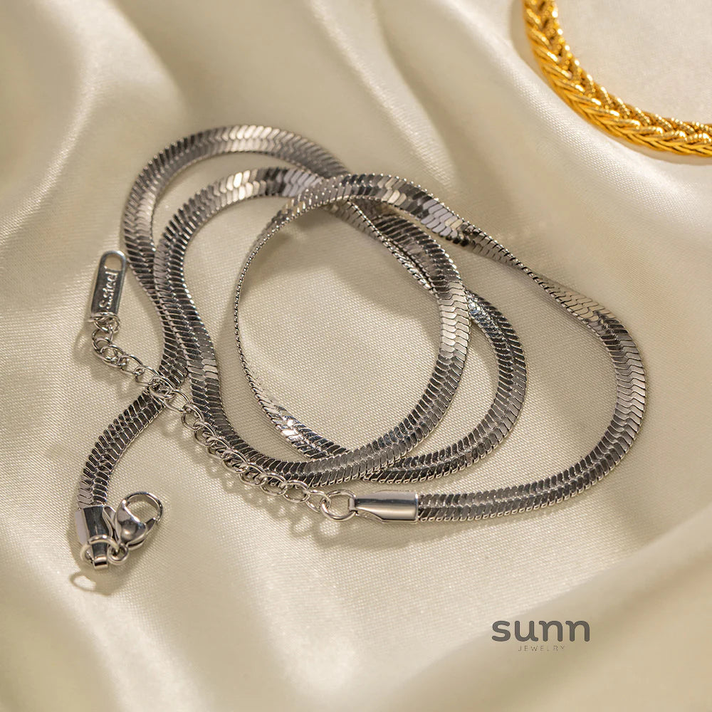Tatiana Sleek Snake Chain Necklace