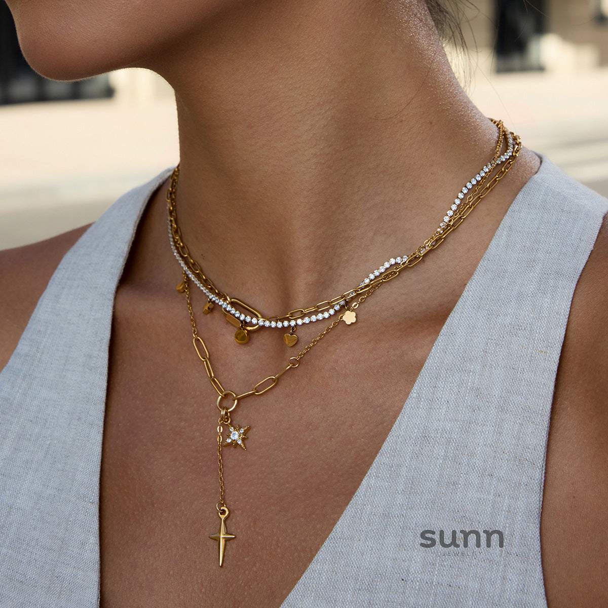 Taylah Star Pendant Necklace [NMDKRM8V]