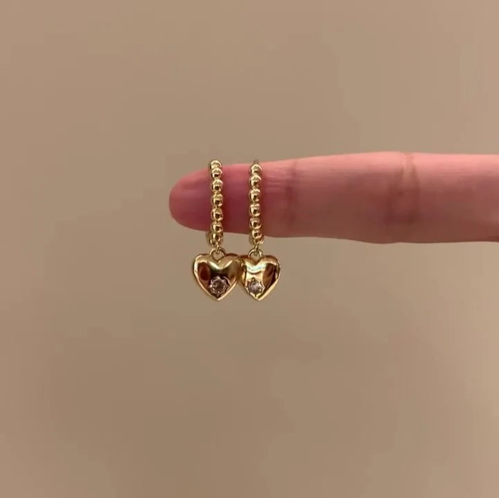 Taylee Gold Starburst Dangle Earrings