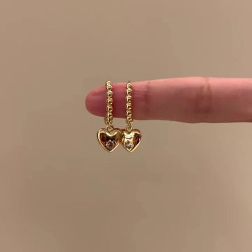 Taylee Gold Starburst Dangle Earrings