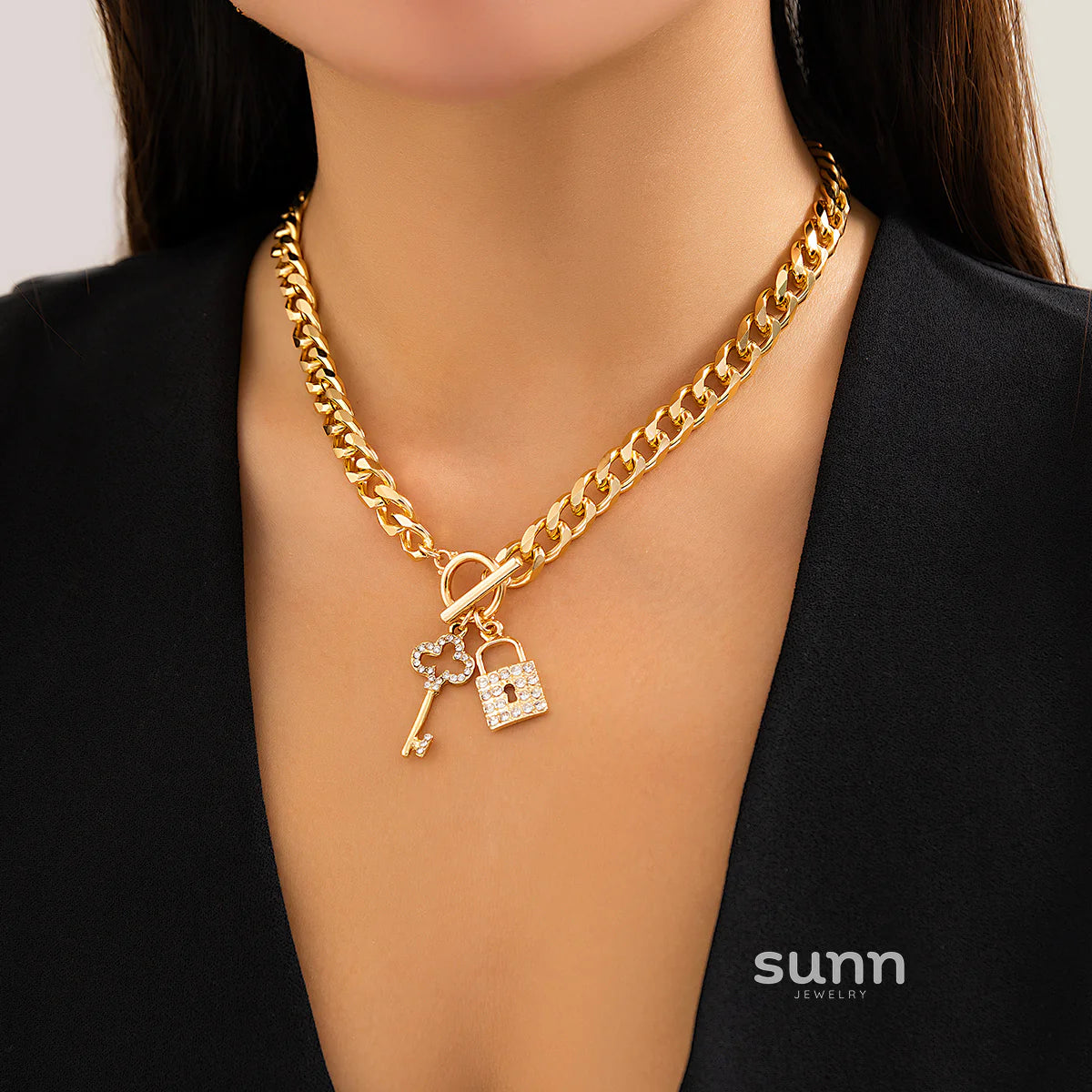 Taylee Rhinestone Lock Set