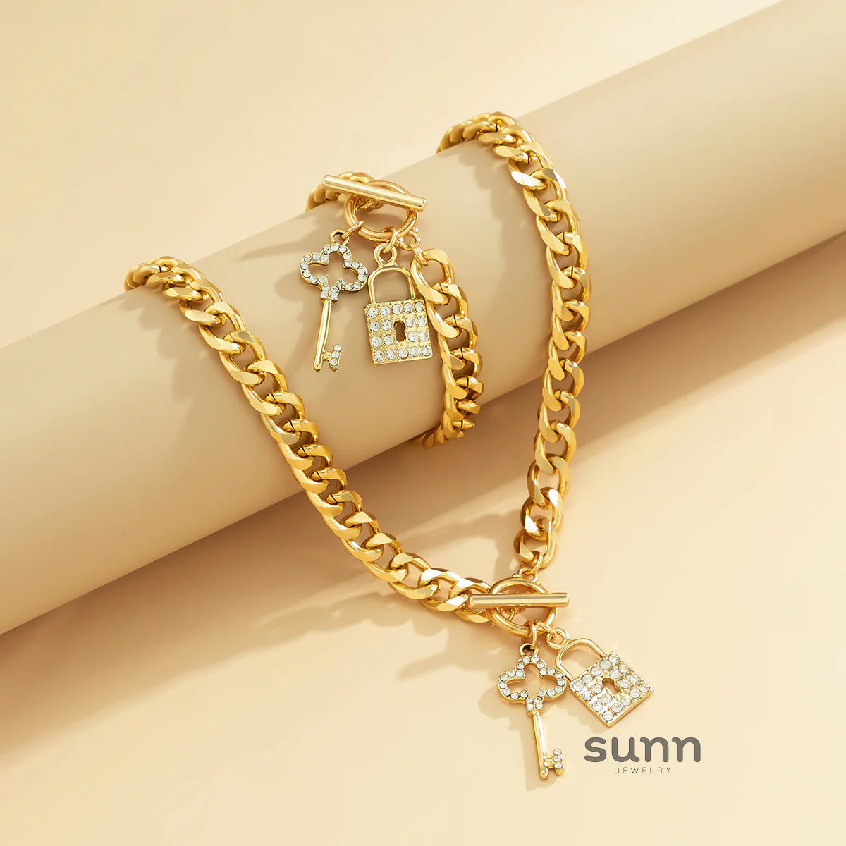 Taylee Rhinestone Lock Set