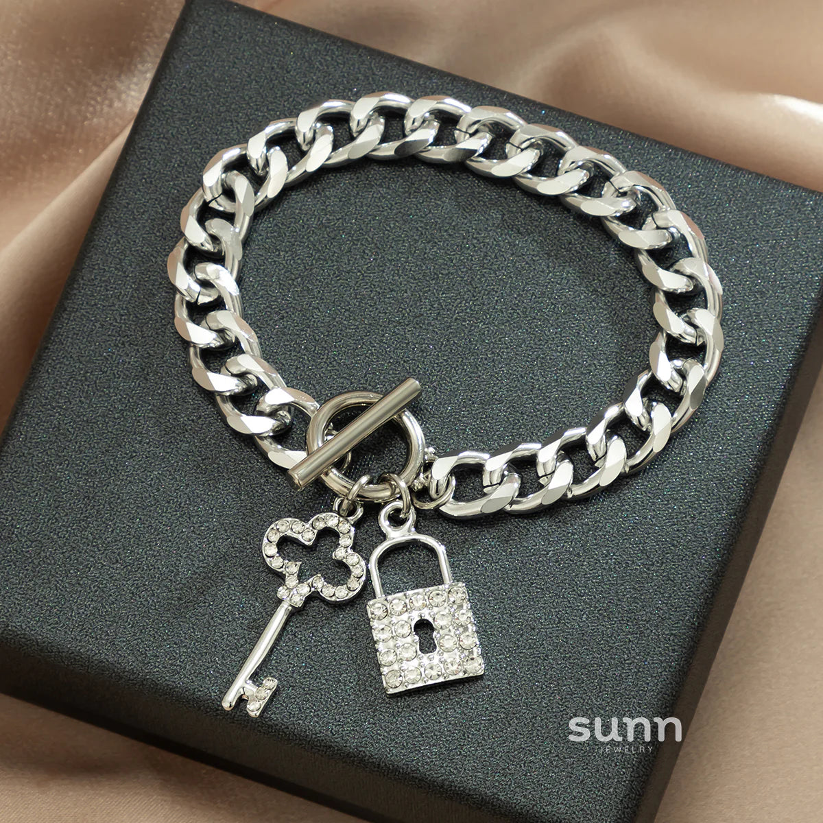 Taylee Rhinestone Lock Set