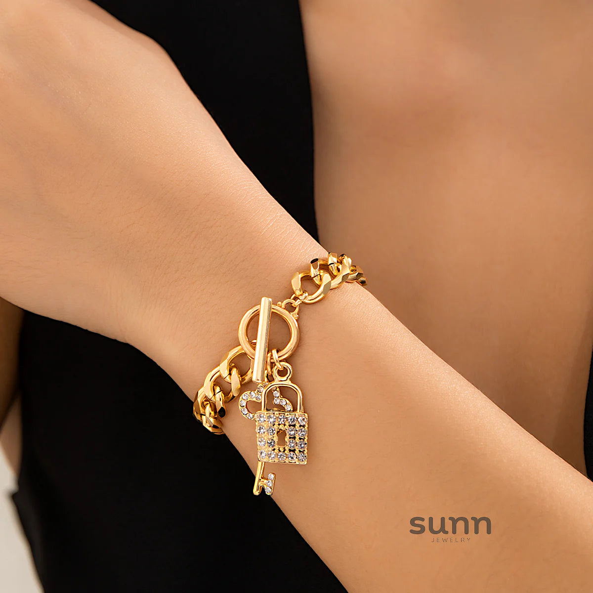 Taylee Rhinestone Lock Set