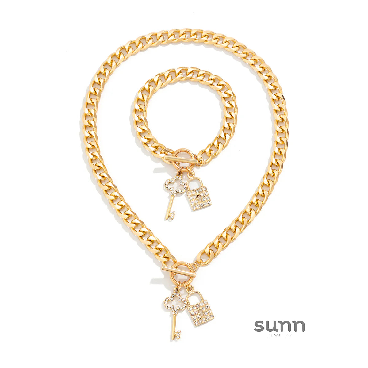 Taylee Rhinestone Lock Set