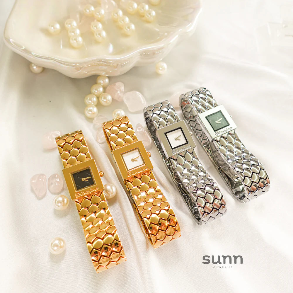 Taylen Quilted Square Watch