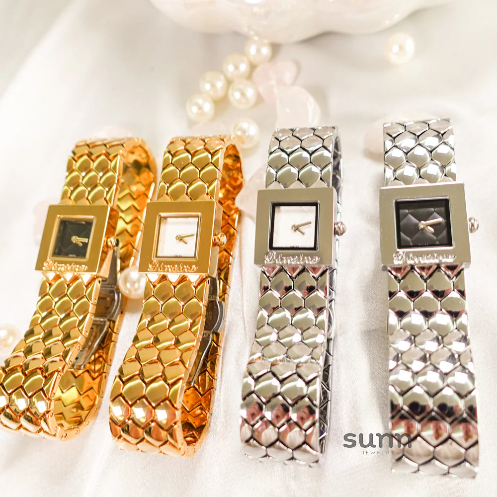 Taylen Quilted Square Watch