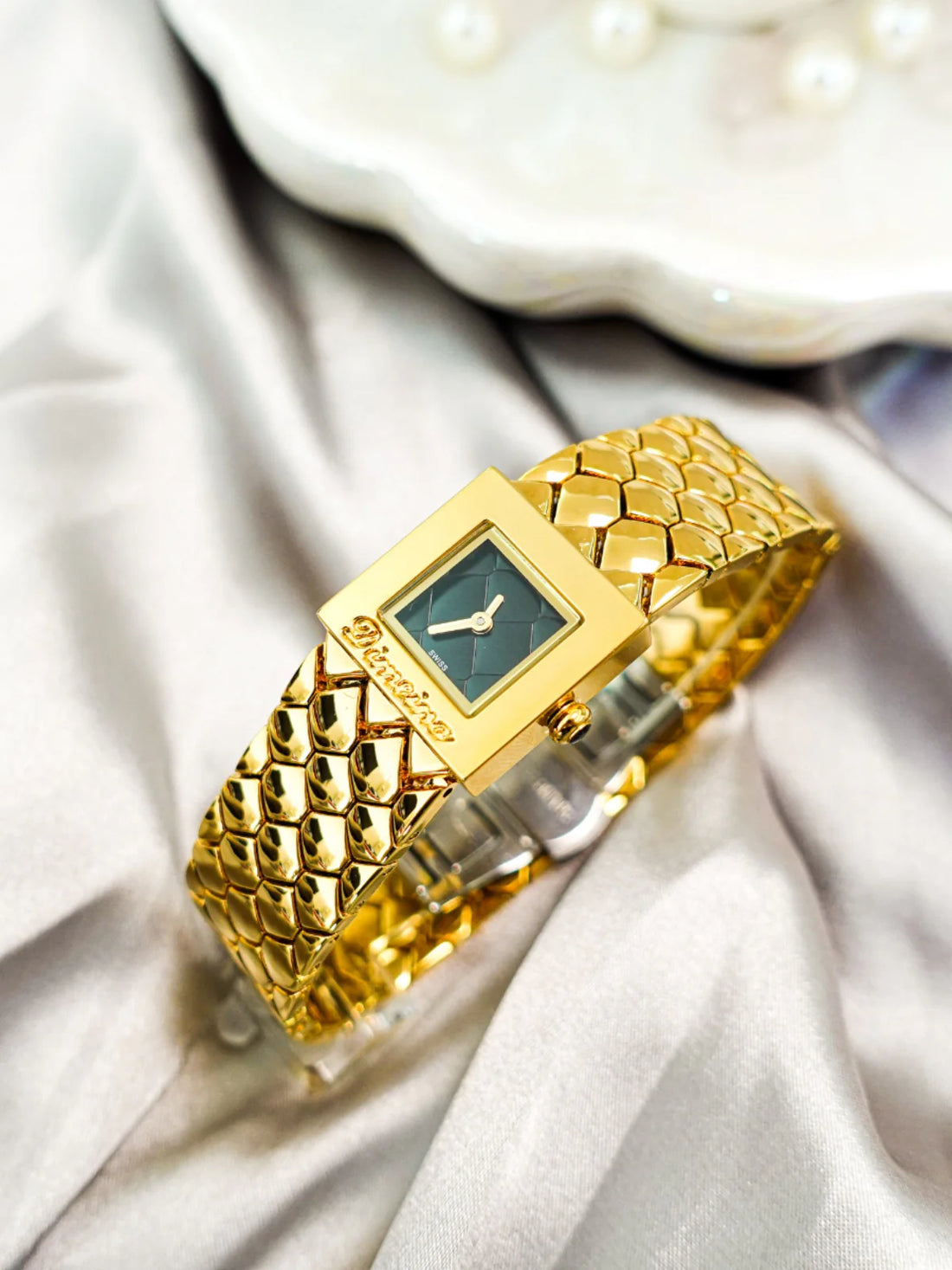 Taylen Quilted Square Watch