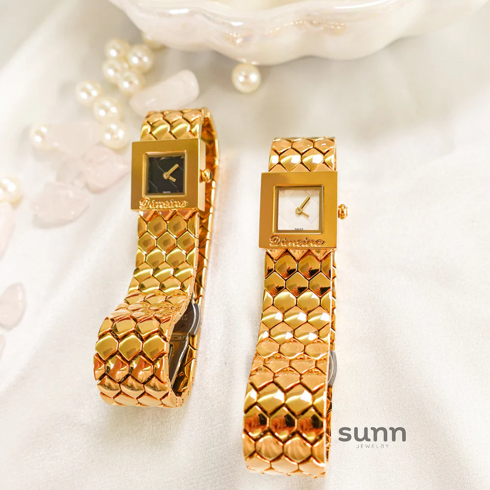 Taylen Quilted Square Watch