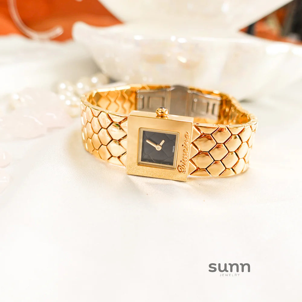 Taylen Quilted Square Watch