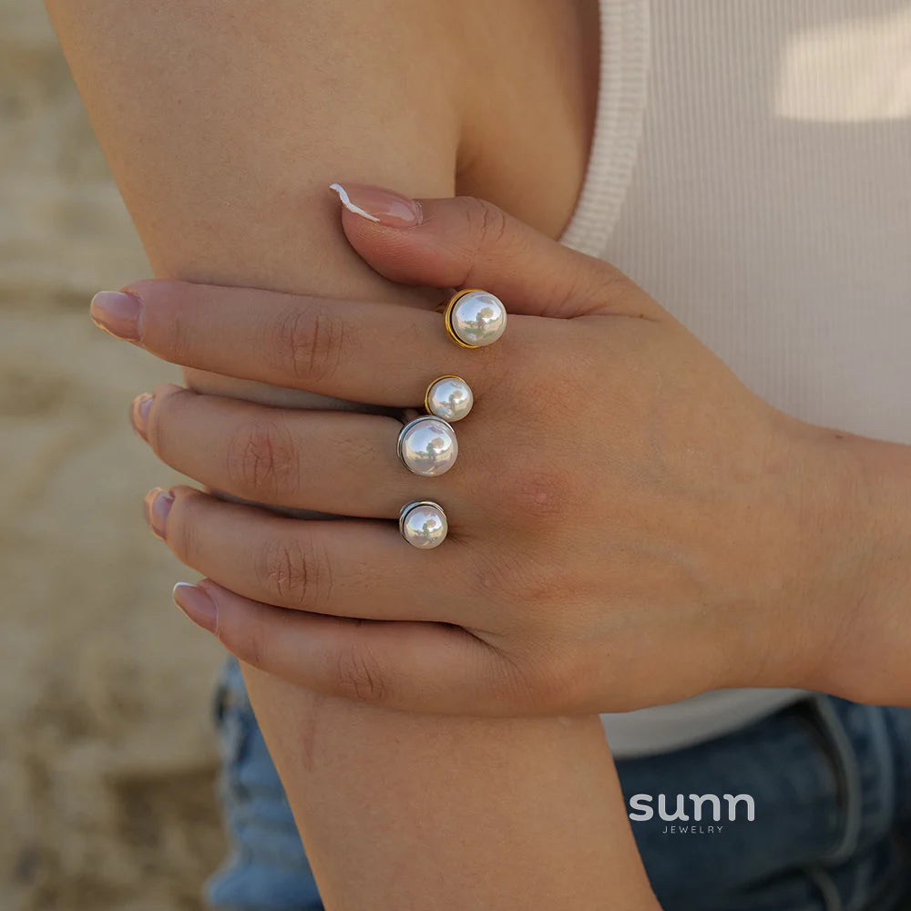 Taylor Pearl Open Ring