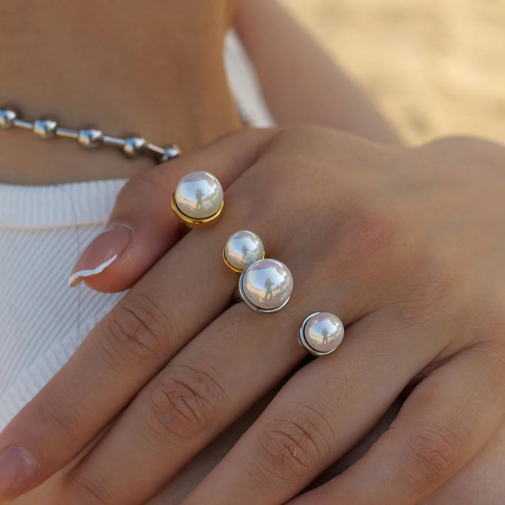 Taylor Pearl Open Ring