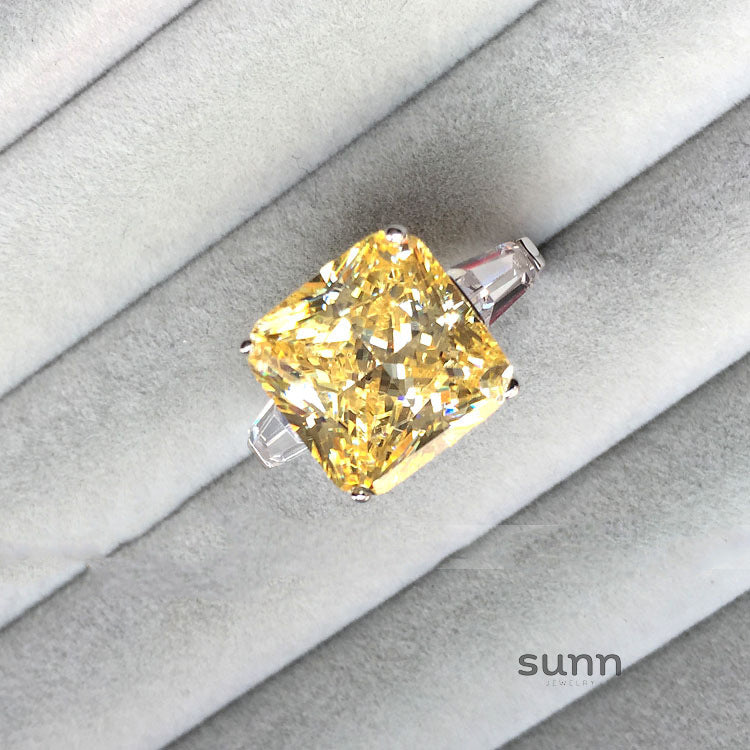 Taylyn Canary Princess Ring [I74Q8ICM]