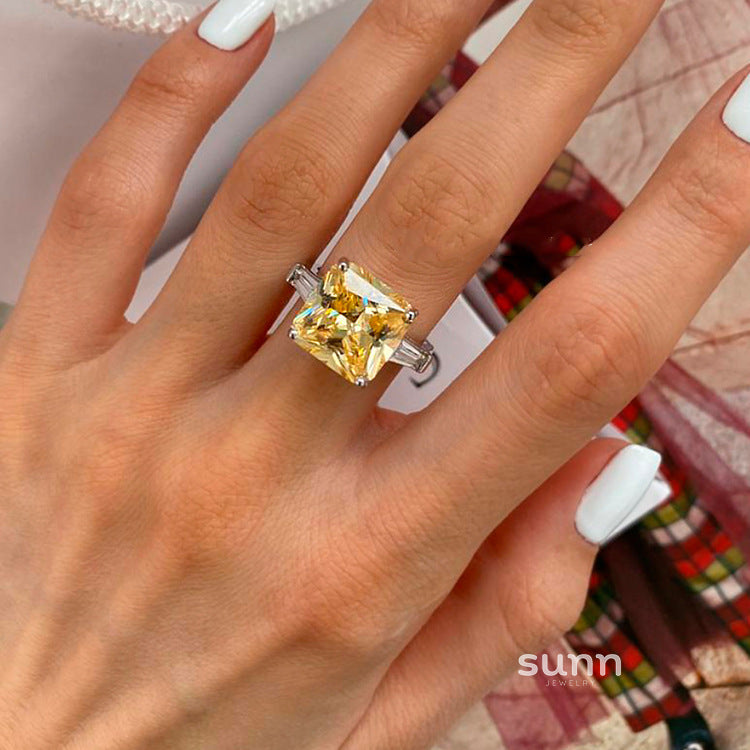 Taylyn Canary Princess Ring [RNRTP8F6]