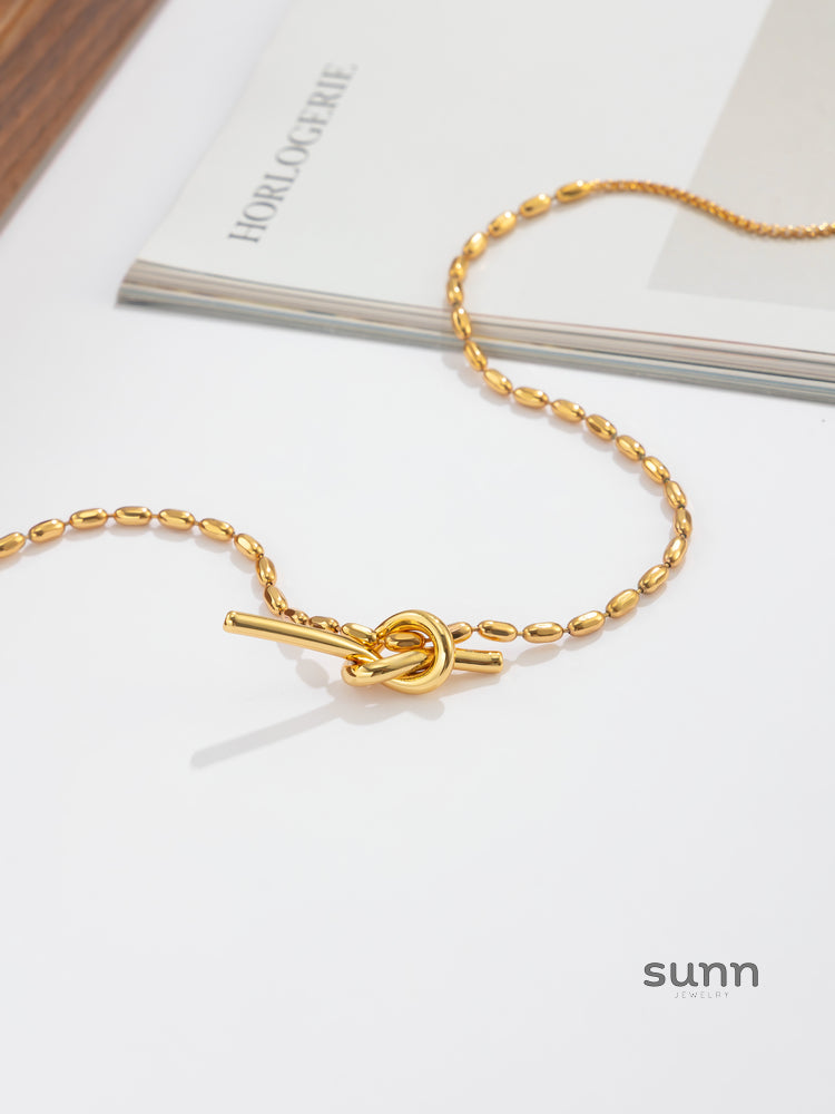 Taylynn Pearl & Stone Layered Necklace [EKBZMEOZ]