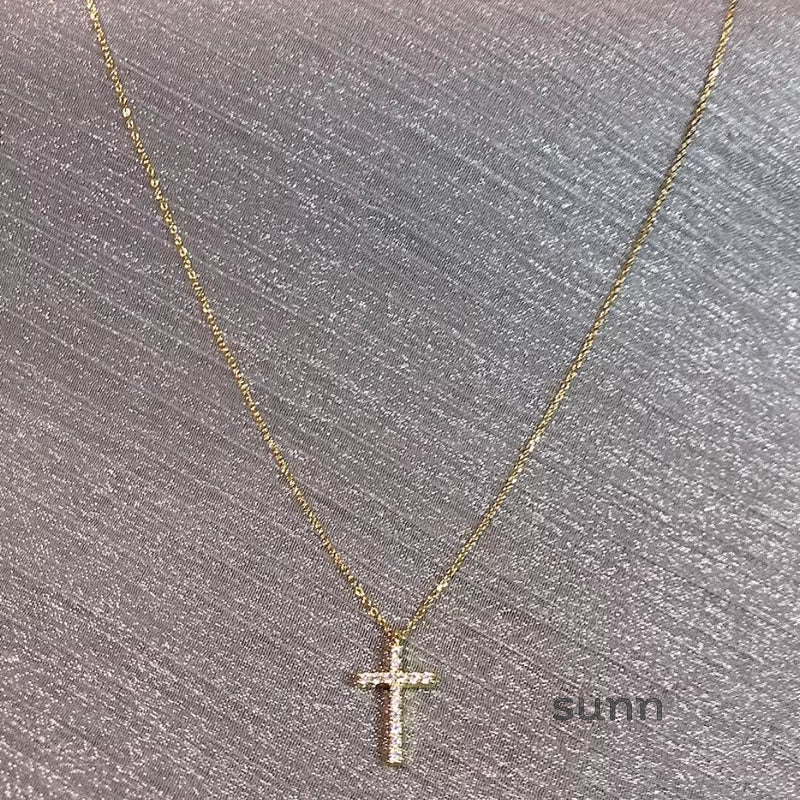 Tehilla Shimmering Cross Necklace
