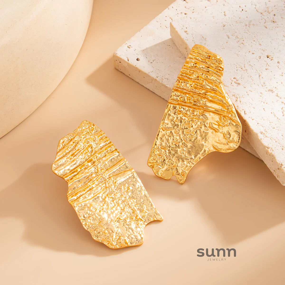 Teigen Irregular Geometric Stud Earrings