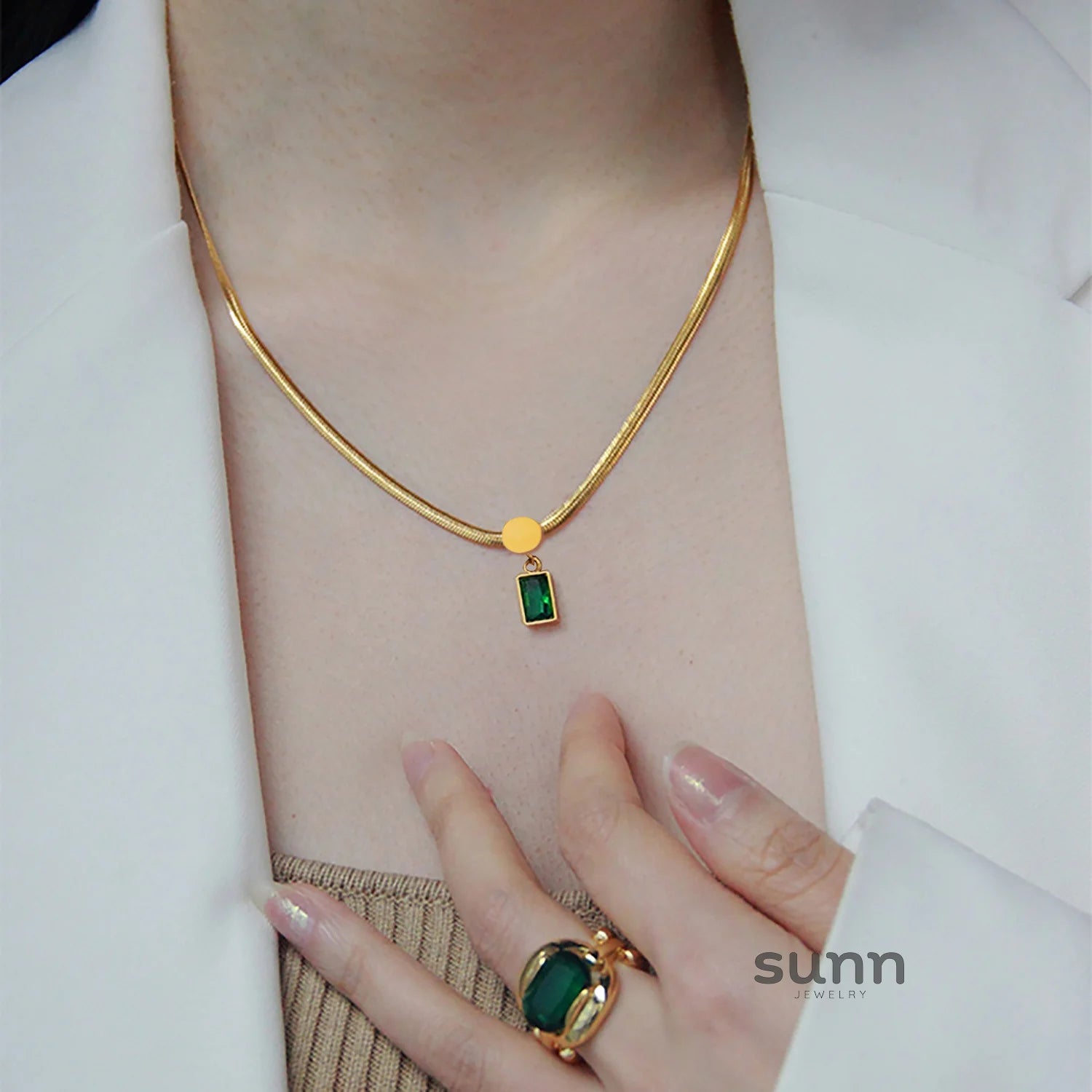 Teighan Emerald Zirconia Set