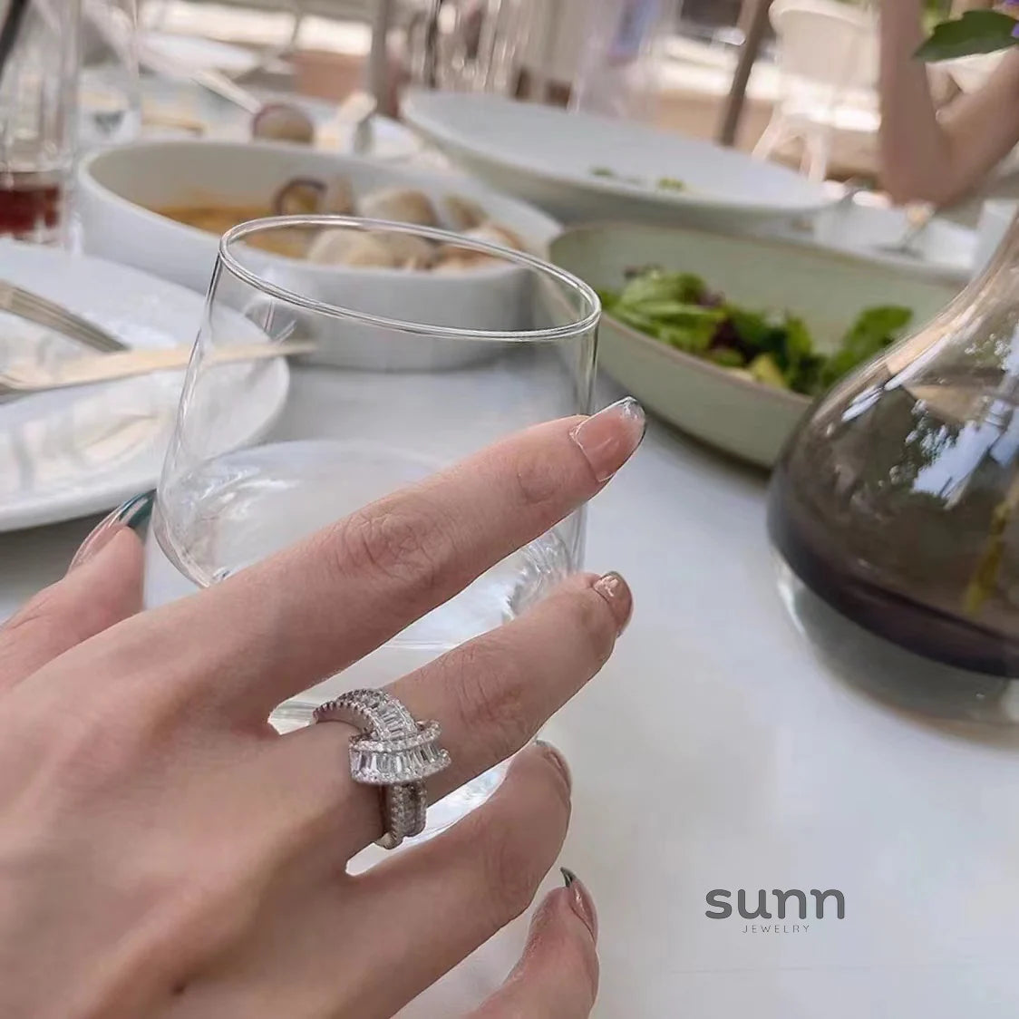 Teighan Zircon Knot Ring