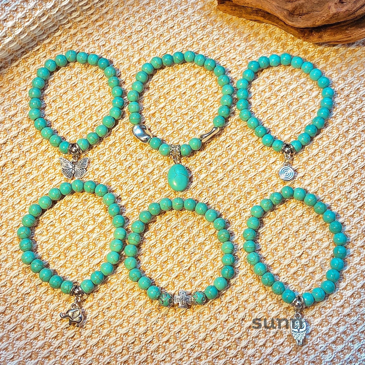 Temperance Stacked Cross Bead Bracelet