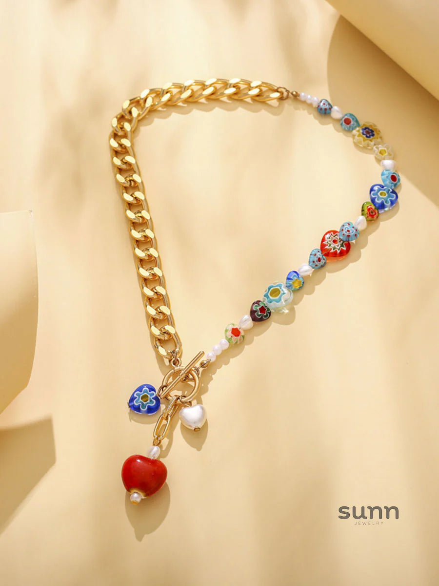 Tensley Glazed Cherry Pearl Necklace