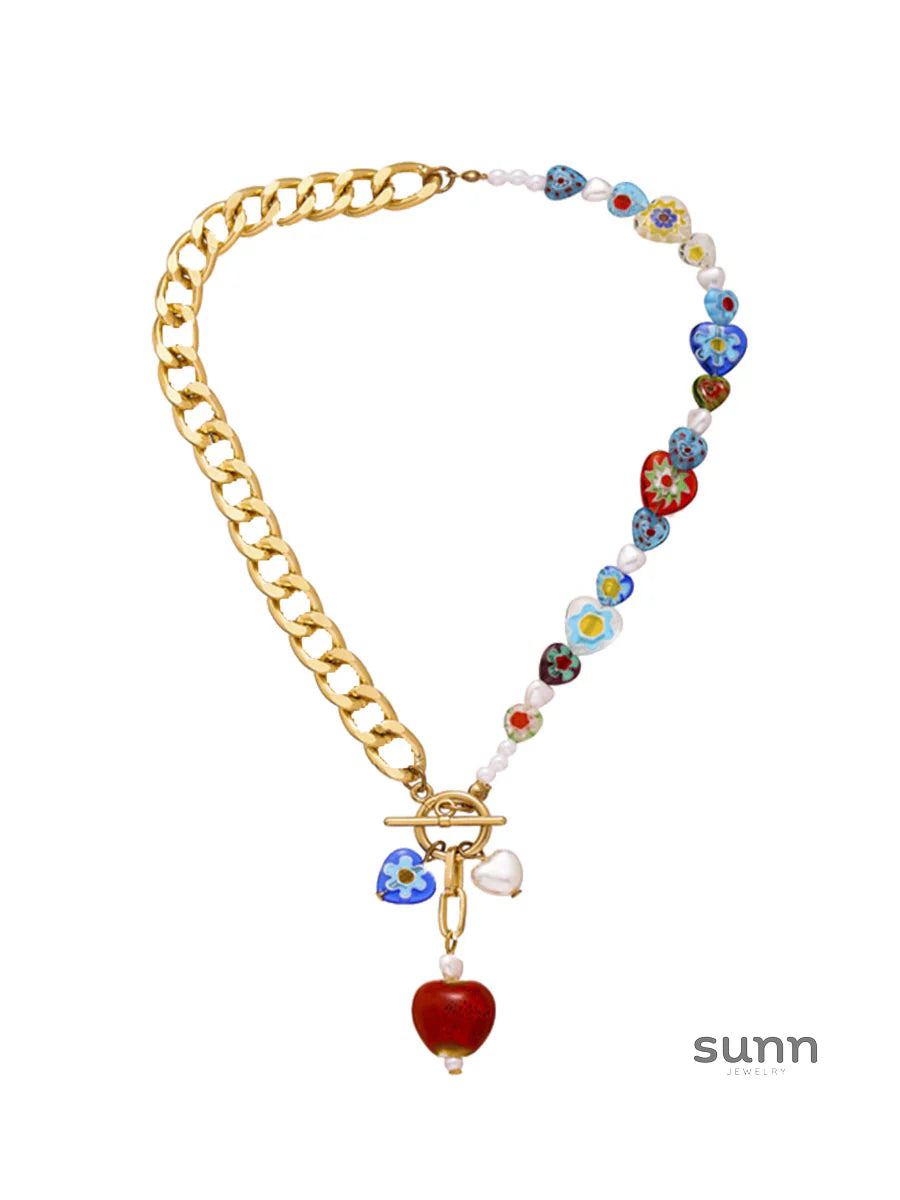 Tensley Glazed Cherry Pearl Necklace