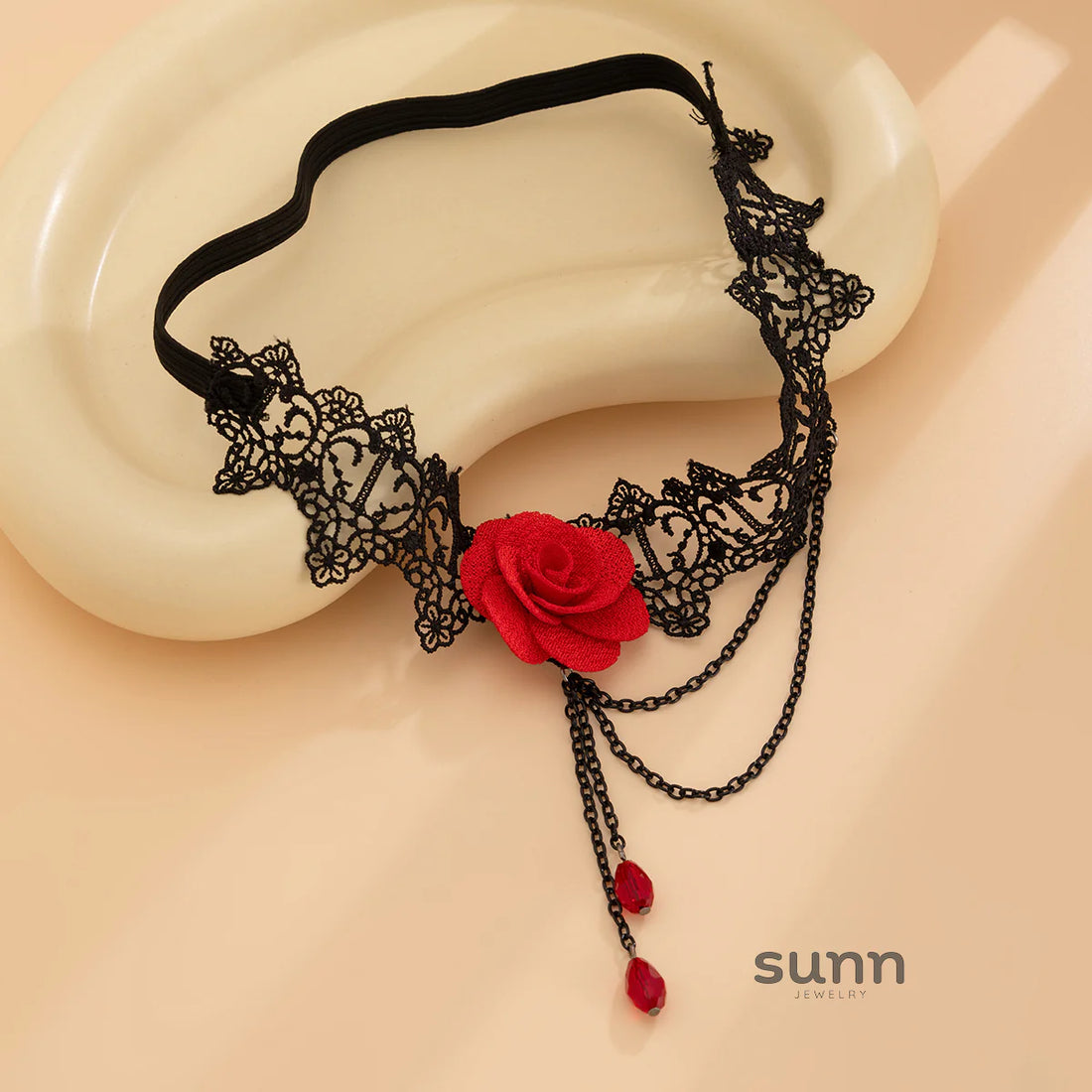 Tensley Rose Crystal Thigh Chain