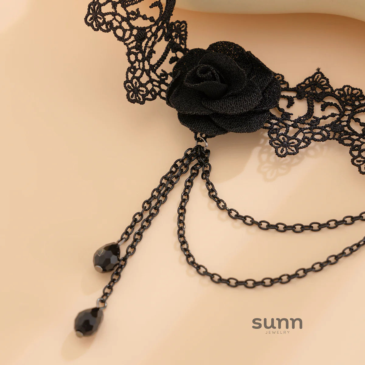 Tensley Rose Crystal Thigh Chain