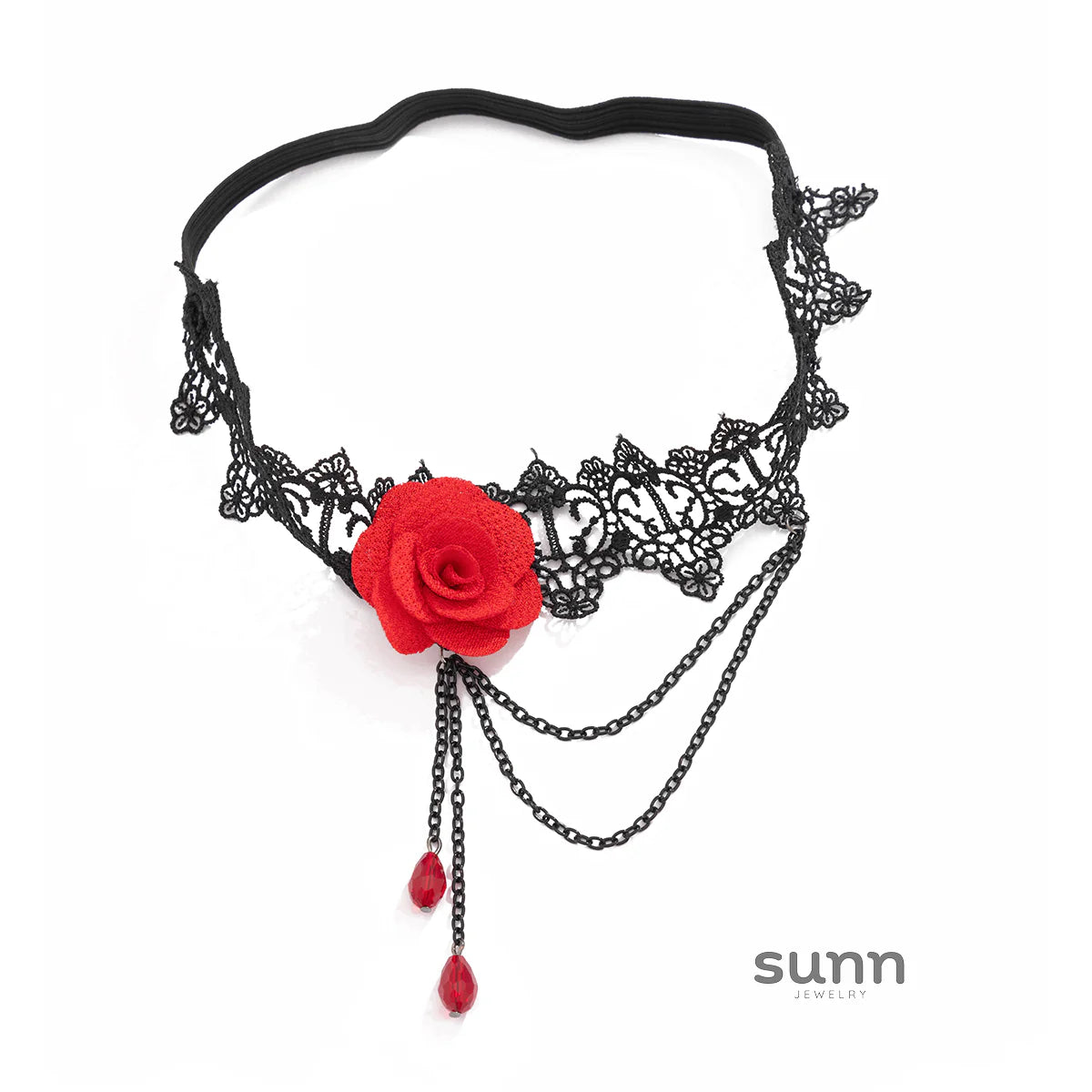 Tensley Rose Crystal Thigh Chain