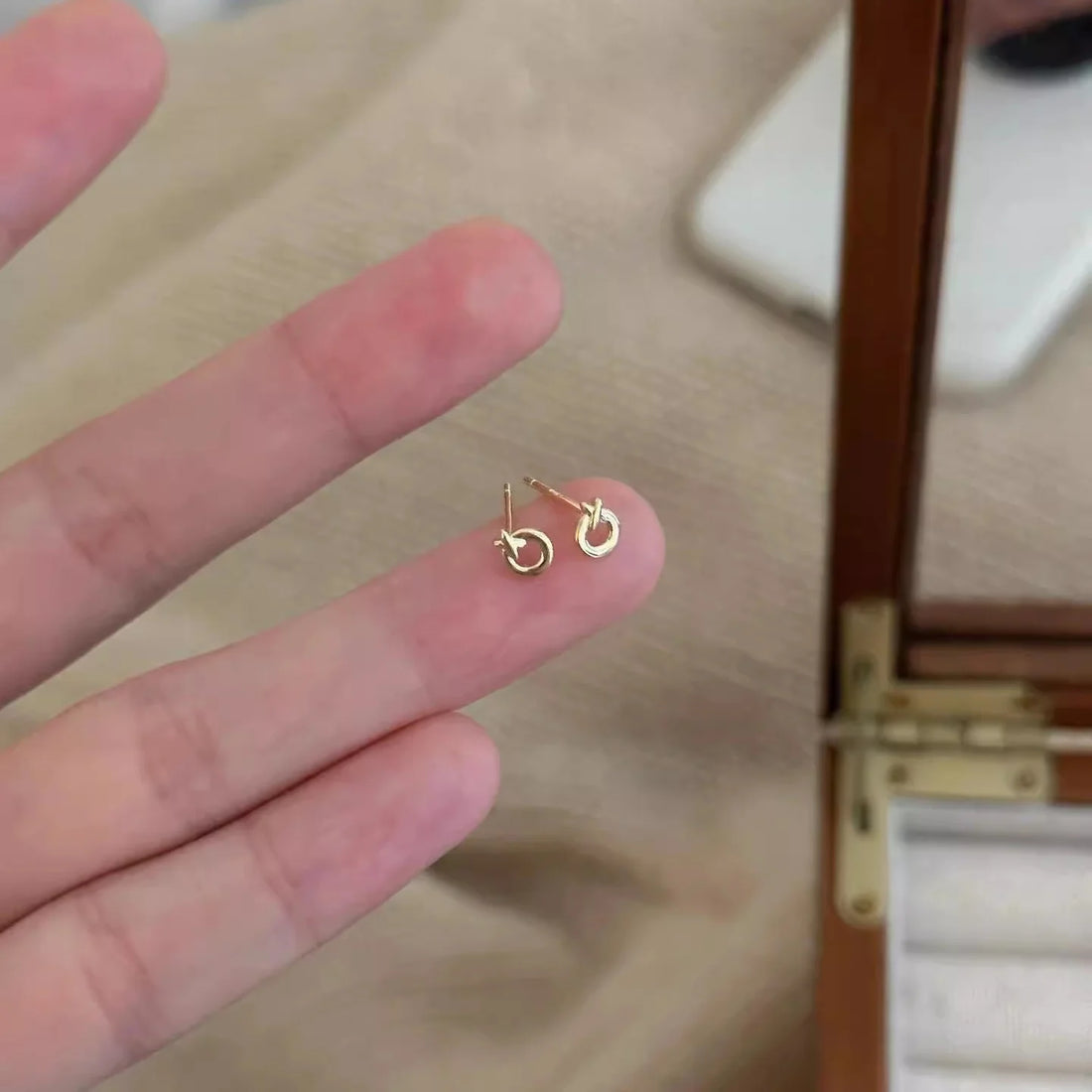 Tess Luxe Intersect Studs