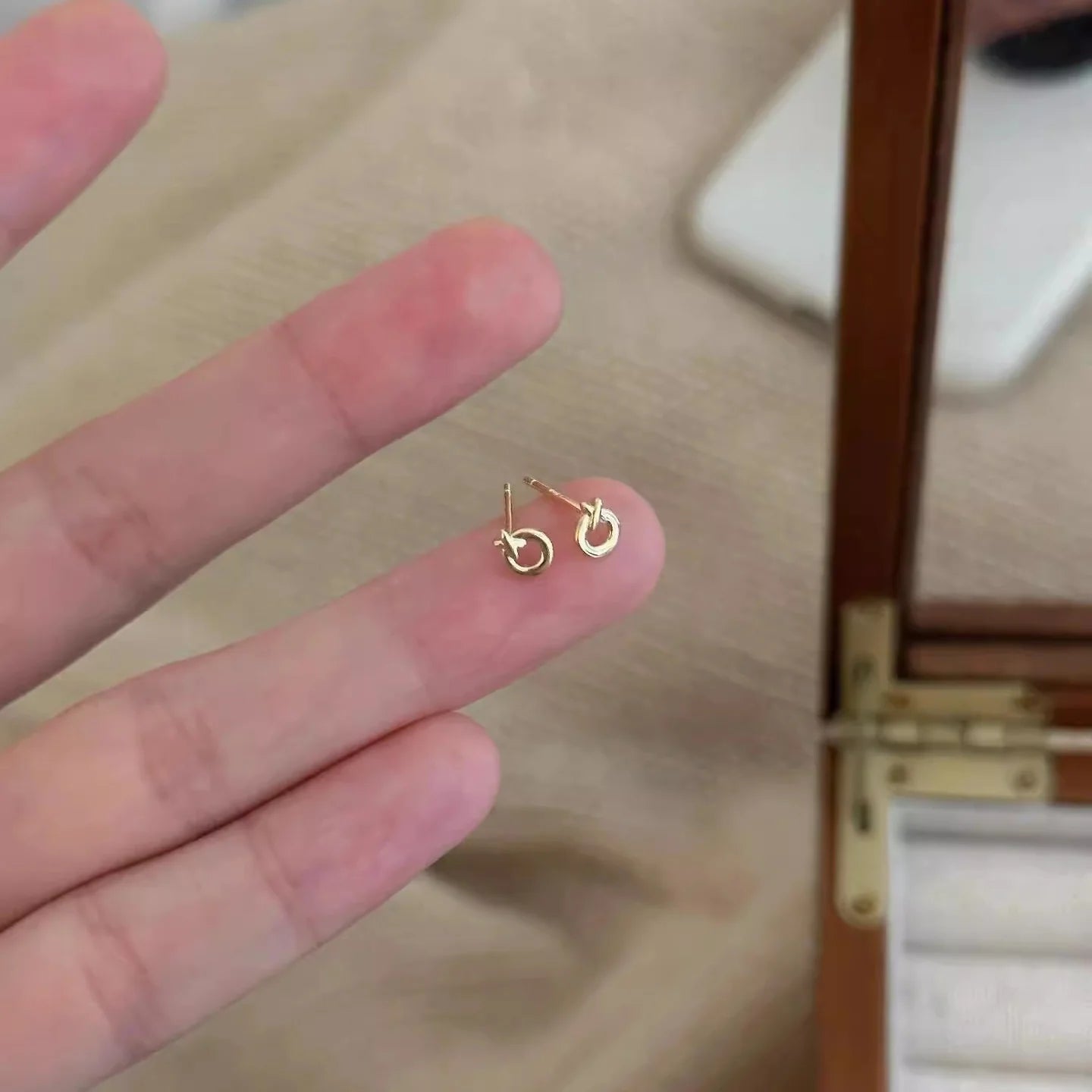 Tess Luxe Intersect Studs