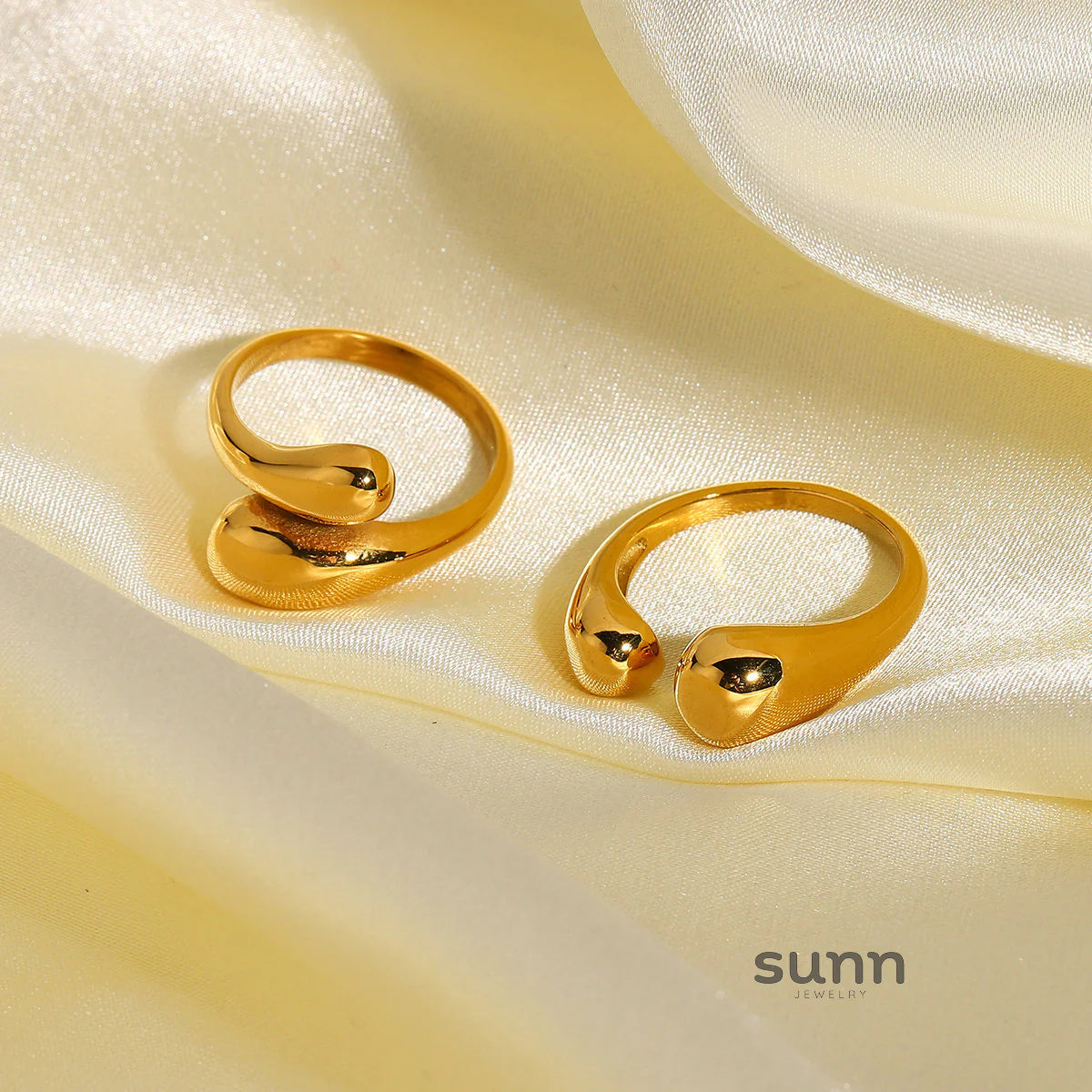 Teylie Gold Crisscross Ring